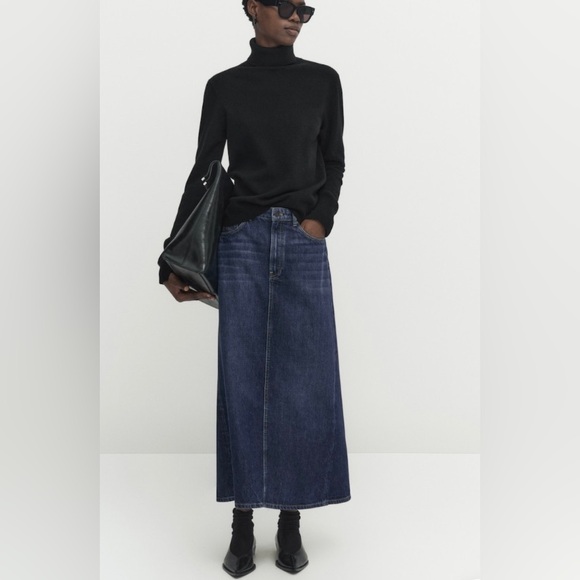 Massimo Dutti WOOL CASHMERE HIGH NECK SWEATER large - Picture 1 of 5